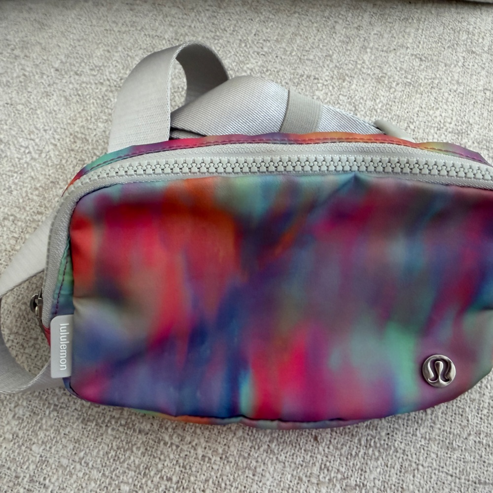 lululemon collectors highly sought after Rainbow Prism Tie-Dye Belt Bag